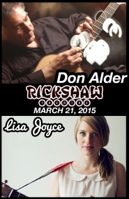 Don Alder, Lisa Joyce @ Rickshaw Theatre Mar 21 2015 - Jun 16th @ Rickshaw Theatre