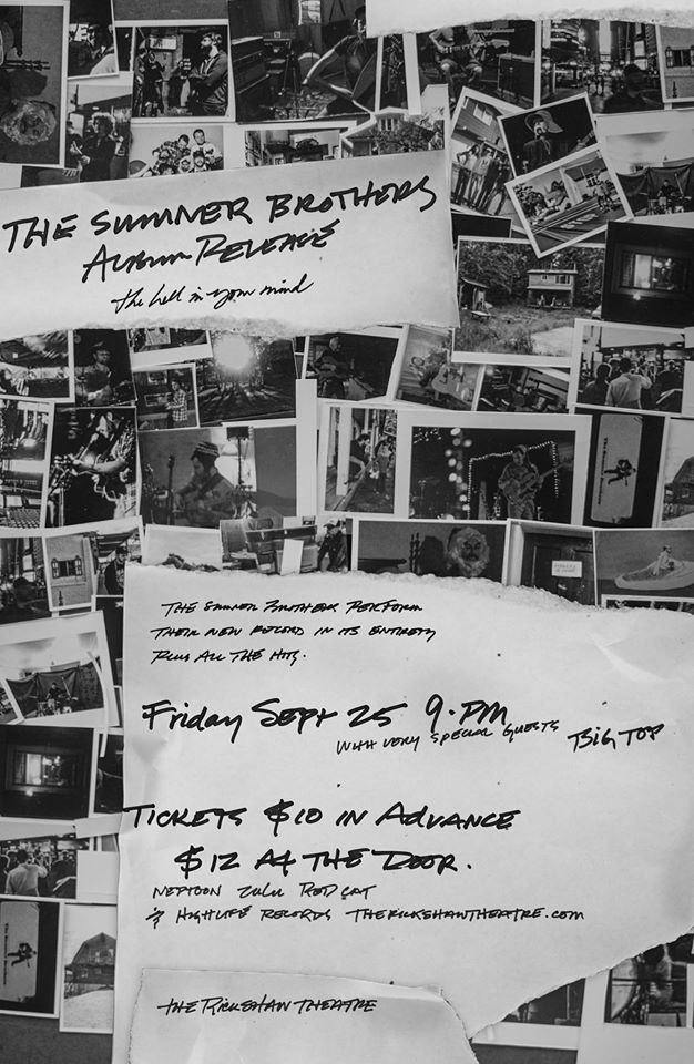 The Sumner Brothers, Big Top, ELLIOT C WAY @ Rickshaw Theatre Sep 25 2015 - May 7th @ Rickshaw Theatre