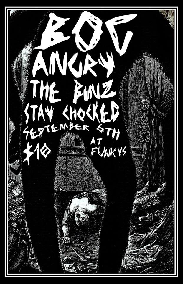 BOG, Angry, The Binz, Stay Choked @ Funky Winker Beans - Sep 06, 2014