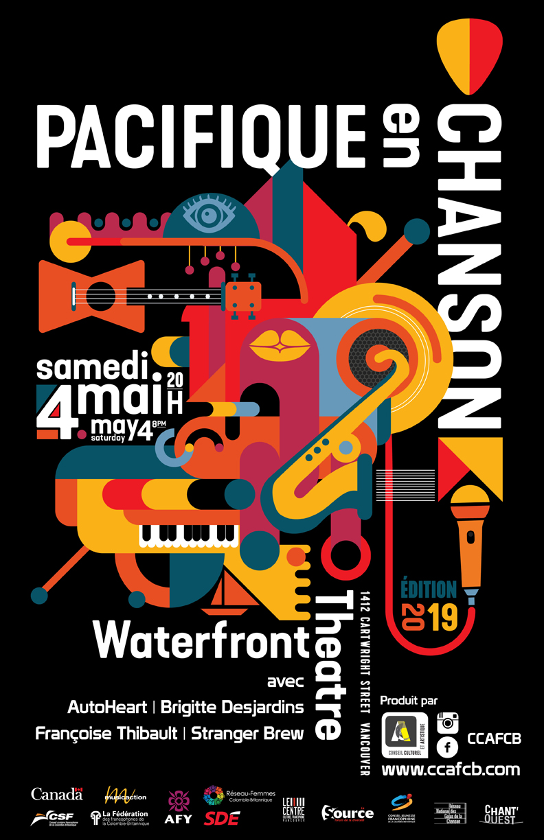Pacifique en chanson: AutoHeart, Brigitte Desjardins, Fran&ccedil;oise Thibault, Stranger Brew @ Waterfront Theatre May 4 2019 - May 6th @ Waterfront Theatre