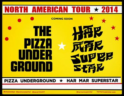 HAR MAR SUPERSTAR, The Pizza Underground @ Rickshaw Theatre Nov 23 2014 - Jun 23rd @ Rickshaw Theatre