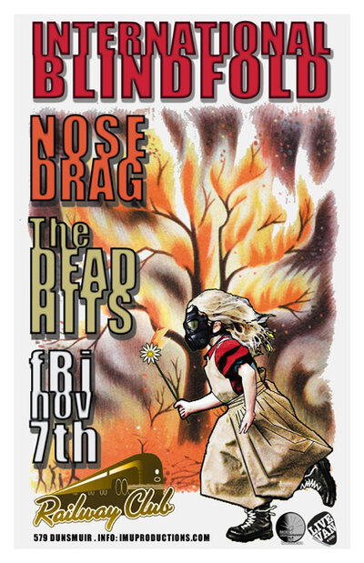 TONIGHT!: International Blindfold, Nose Drag, The Dead Hits @ Railway Club Nov 7 2014 - Jun 12th @ Railway Club