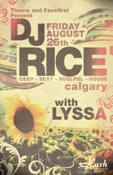 Deep, Sexy, Soulful House Music: DJ RICE , Lyssa @ Hush Aug 26 2011 - May 12th @ Hush