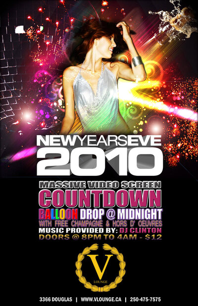 New Years Eve 2010: Clinton Walford @ V-lounge Dec 31 2009 - May 19th @ V-lounge