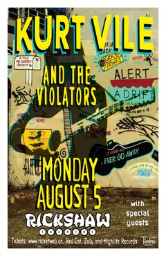 Kurt Vile and The Violators, Johnny De Courcy,  Zen Mystery Fogg  @ Rickshaw Theatre Aug 5 2013 - May 12th @ Rickshaw Theatre