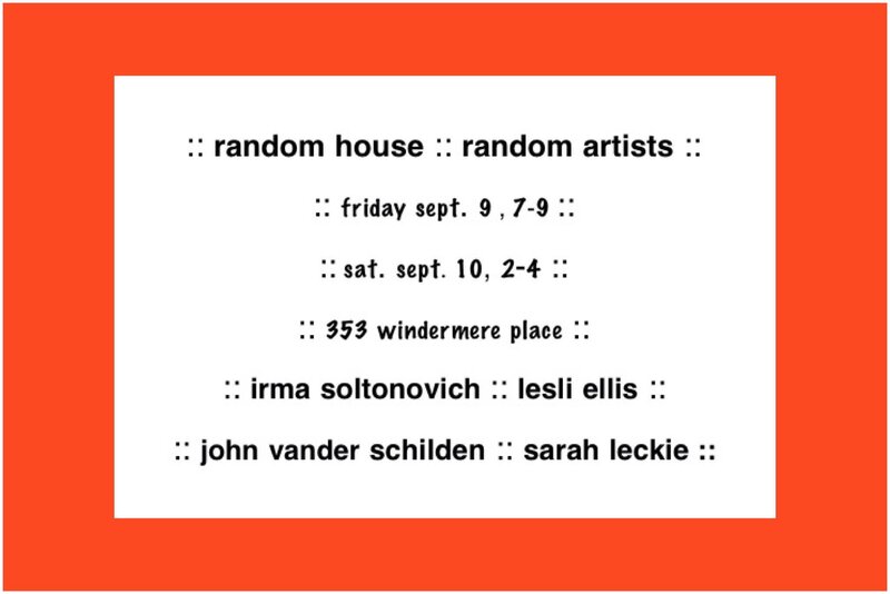 random house - random artists @ Random House - Sep 09, 2016