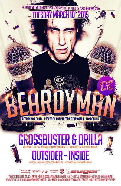 BEARDYMAN DISTRACTIONS TOUR @ Capital Ballroom - Mar 10, 2015