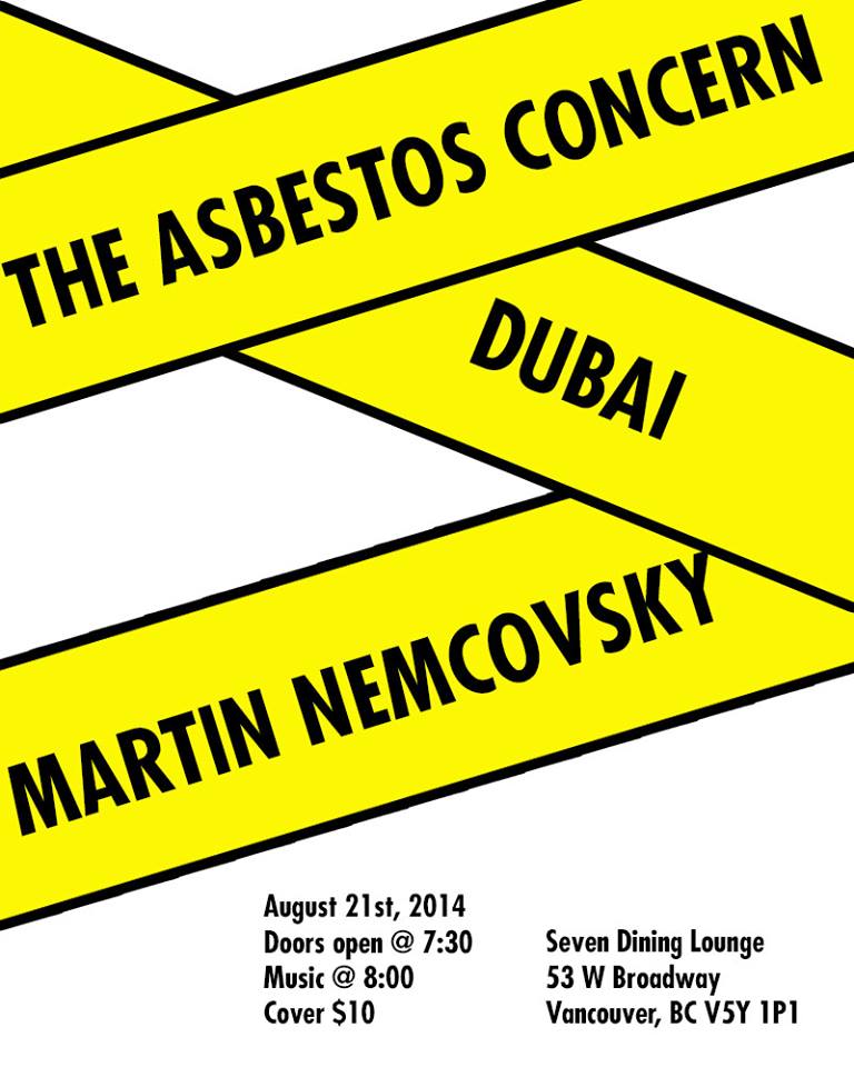 Dubai, The Asbestos Concern, Martin Nemcovsky Trio @ Seven Dining Lounge Aug 21 2014 - May 6th @ Seven Dining Lounge