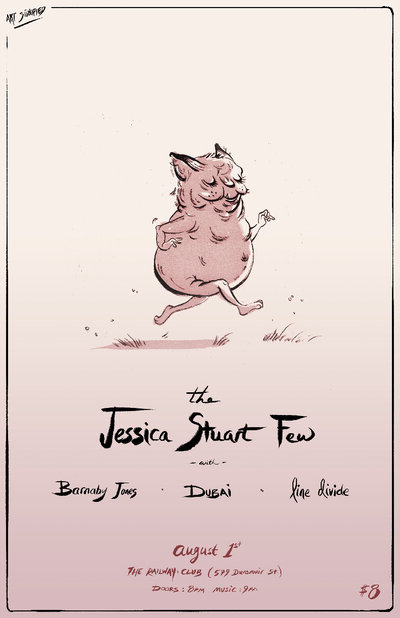 The Jessica Stuart Few, Dubai, Barnaby Jones, Line Divide @ Railway Club Aug 1 2013 - May 10th @ Railway Club