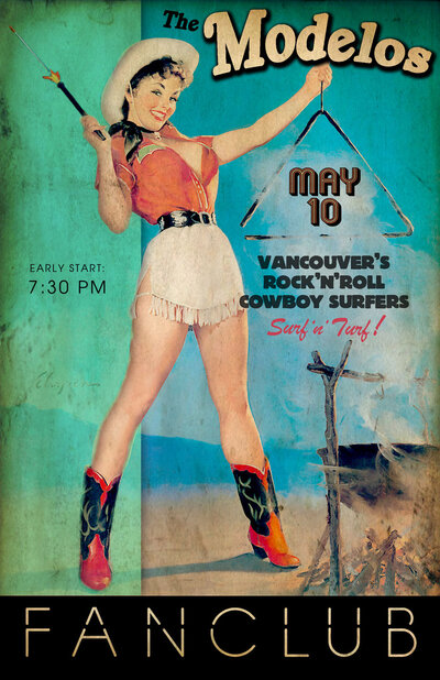 Vancouvers Rock 'n' Roll Cowboy Surfers!: The Modelos @ Vancouver FanClub May 10 2014 - Jun 23rd @ Vancouver FanClub