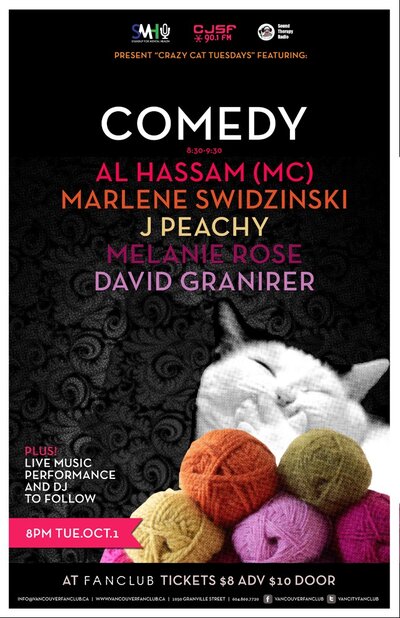 Al Hassam, Jay Peachy, Marlene Swidzinski, Melanie Rose, David Granier @ Vancouver FanClub Oct 1 2013 - Jun 21st @ Vancouver FanClub