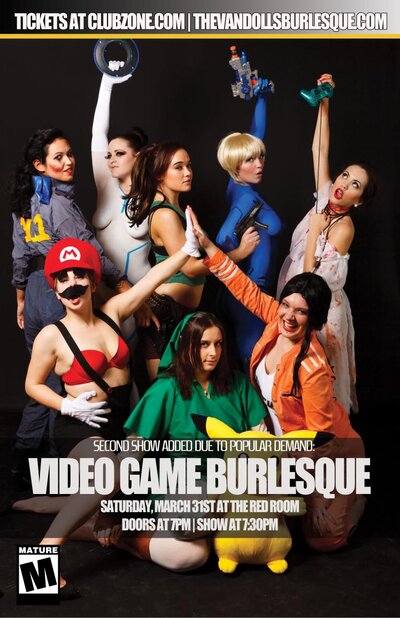 Early show with Video Game Burlesque: Pew! Pew! @ The Red Room Mar 31 2012 - Jun 16th @ The Red Room