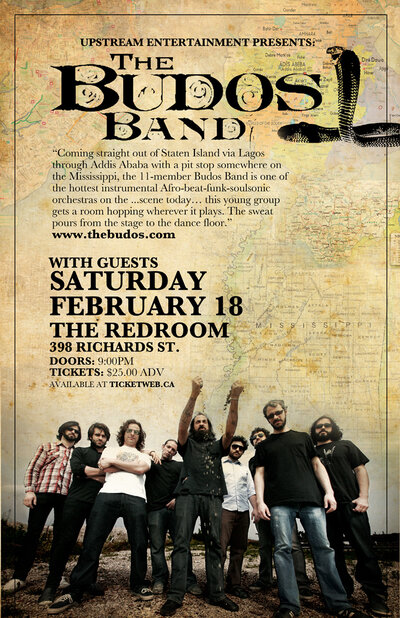 The Budos Band, With Guests @ The Red Room Feb 18 2012 - May 14th @ The Red Room