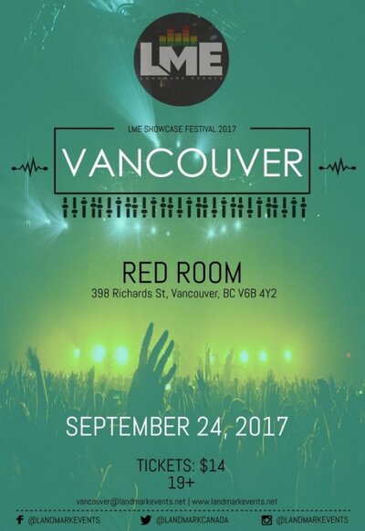 Landmark Events Showcase Festival 2017 @ The Red Room Sep 24 2017 - Jun 25th @ The Red Room