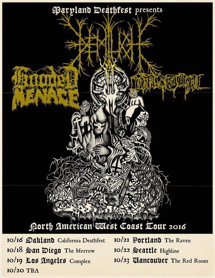 Demilich, Hooded Menace, Vastum, Temple of Abandonment @ The Red Room Oct 23 2016 - Jun 24th @ The Red Room