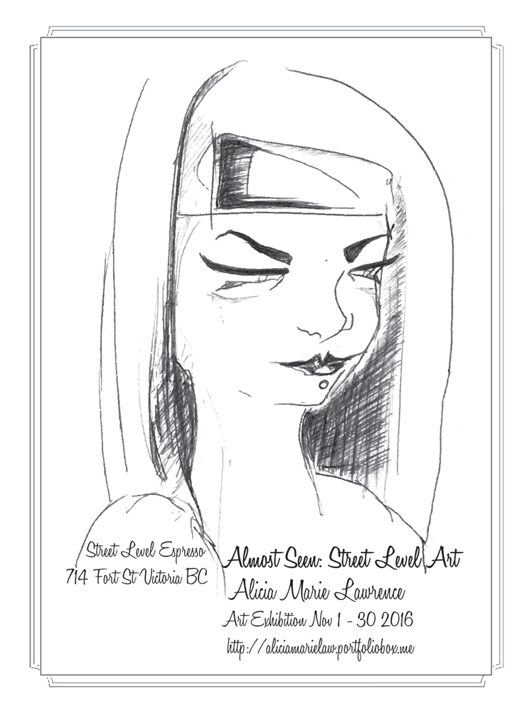 Almost Seen: Street Level Art: Alicia Marie Lawrence @ Street Level Espresso - Nov 01, 2016
