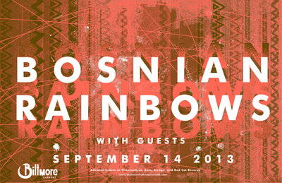 Bosnian Rainbows, Nostalghia @ The Biltmore Cabaret Dec 31 1969 - May 6th @ The Biltmore Cabaret