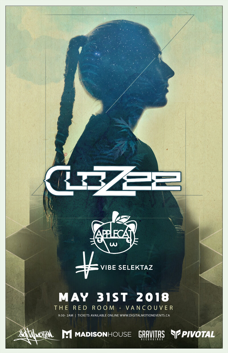 Digital Motion presents CloZee @ The Red Room May 31 2018 - Jun 19th @ The Red Room
