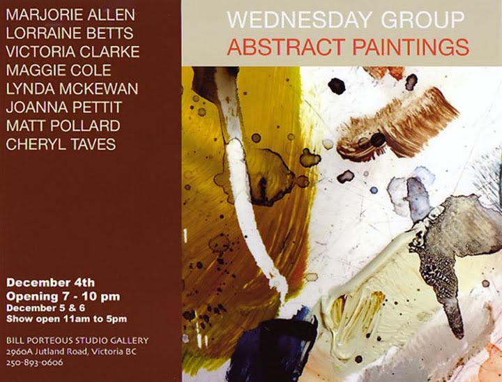 Wednesday Group Abstract Paintings @ Bill Porteous Studio Gallery - Dec 04, 2015