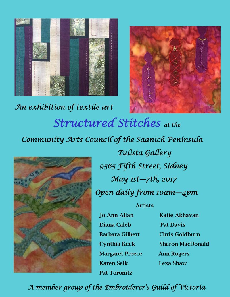 Structured Stitches @ Tulista Centre, 9565 Fifth St - May 01, 2017
