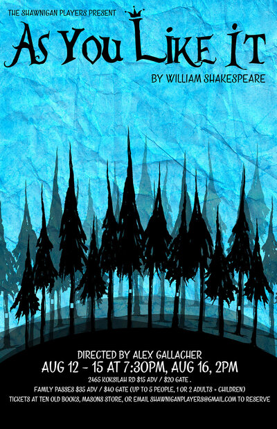 Shakespeare's "As You Like It" Outdoors @ The Gem 'O the Isle Sculpture Garden Aug 15 2015 - May 6th @ The Gem 'O the Isle Sculpture Garden