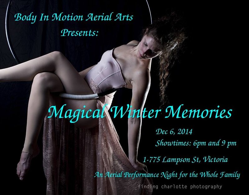 Winter Memories - A Family Aerial Event! @ 1-775 Lampson St Victoria, British Columbia Dec 31 1969 - Jun 30th @ 1-775 Lampson St Victoria, British Columbia