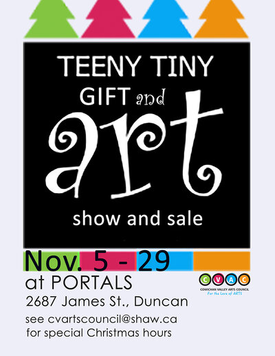 TEENY TINY Art WORKS &ndash; A Fine Art Gift Sale @ PORTALS Annex Nov 5 2018 - May 11th @ PORTALS Annex