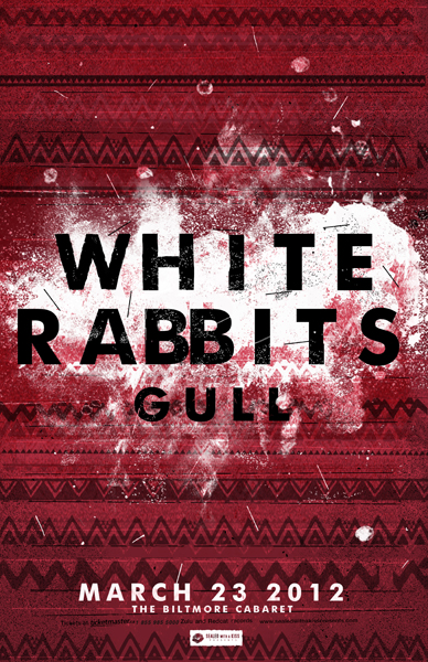 White Rabbits, Gull @ The Biltmore Cabaret Mar 23 2012 - May 6th @ The Biltmore Cabaret