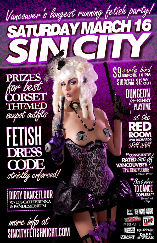SIN CITY FETISH NIGHT - LA FETE CORSETE! @ The Red Room Mar 16 2013 - Jun 18th @ The Red Room