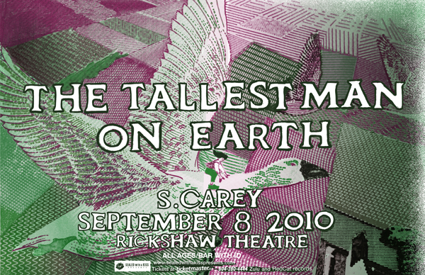 The Tallest Man on Earth, S. Carey @ Rickshaw Theatre Sep 8 2010 - May 13th @ Rickshaw Theatre