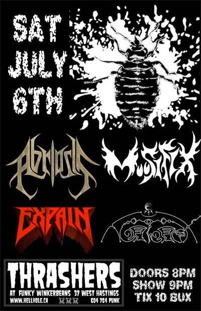 Abriosis, Moosifix, Expain, Tortorex @ Funky Winker Beans Jul 6 2013 - May 6th @ Funky Winker Beans