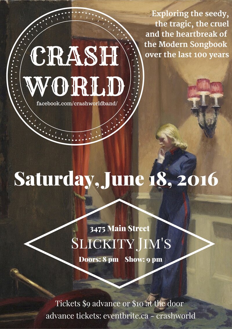 Crash World (acoustic duo) @ Slickity Jim's Jun 18 2016 - May 6th @ Slickity Jim's