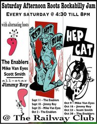 Early show, come dancing!: The ENABLERS @ Railway Club Mar 5 2011 - May 13th @ Railway Club