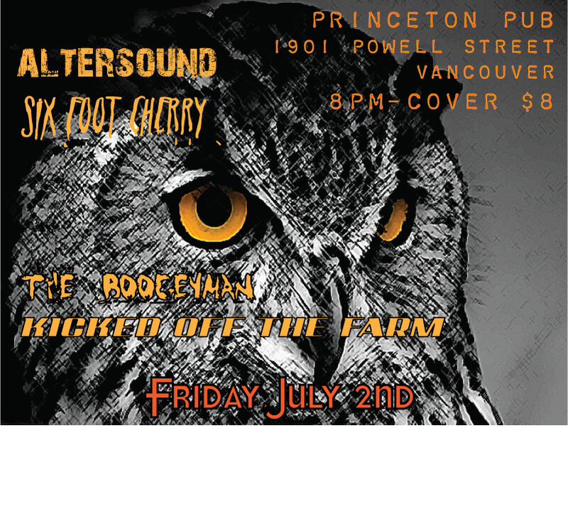 KICKED OFF THE FARM w/ ALTERSOUND: Kicked Off the Farm, AlterSounD, Six Foot Cherry, The Boogyman @ Princeton Pub Jul 2 2010 - Jun 24th @ Princeton Pub