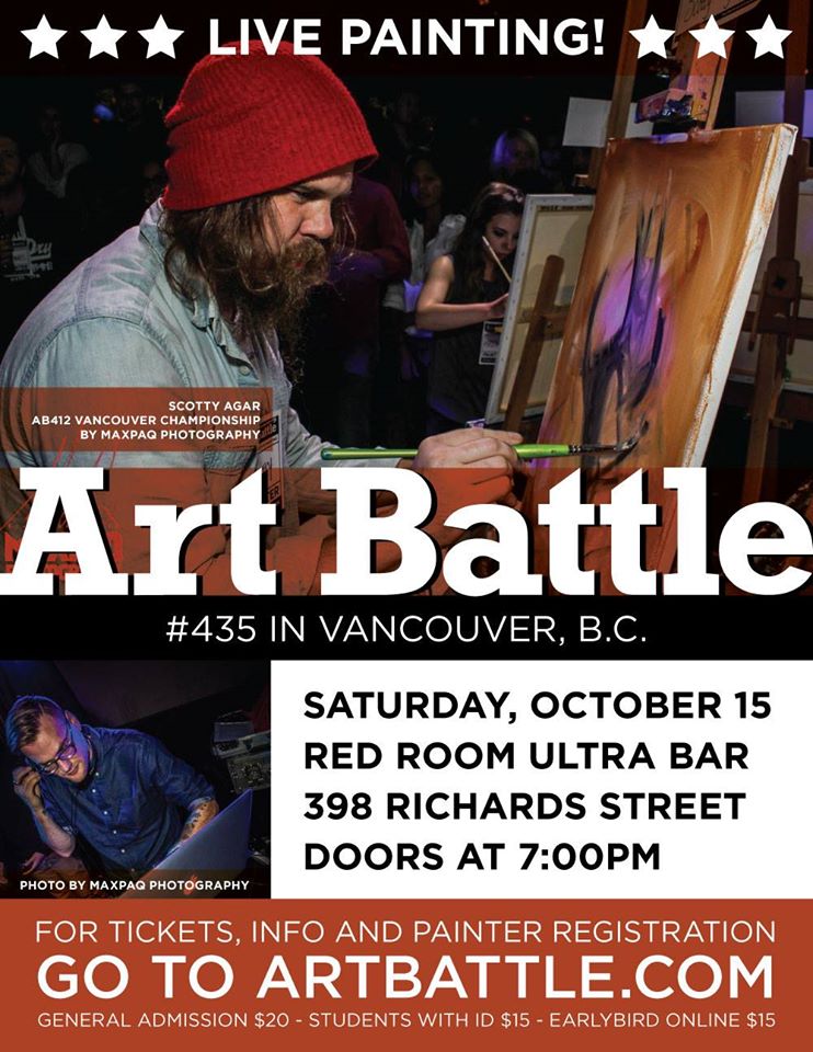 Art Battle 435 - Vancouver @ The Red Room Oct 15 2016 - Jun 24th @ The Red Room