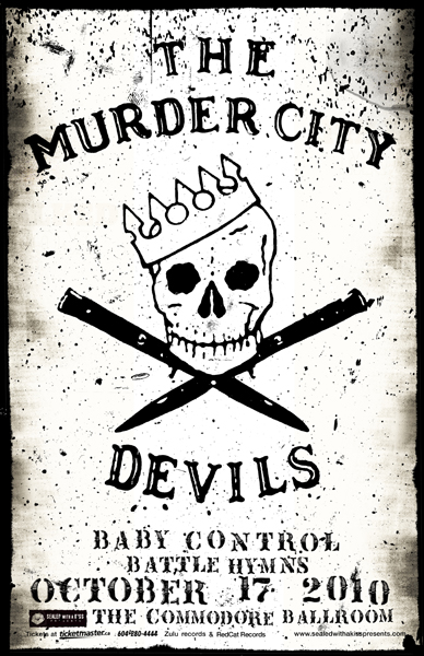 The Murder City Devils, Baby Control, Battle Hymns @ Venue Oct 17 2010 - May 7th @ Venue