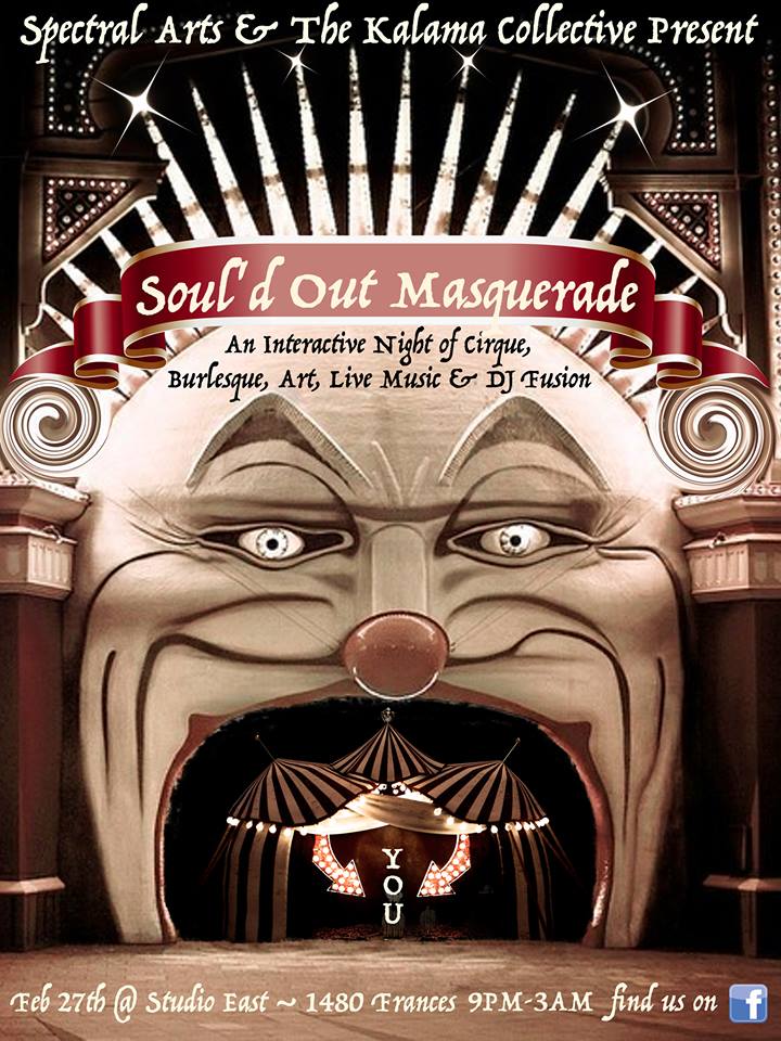 Lost Girls Burlesque, Rupert Common, Wobbelix, The Unified, Ringmaster Babz Kababz, Julie Bird, Stephen Peever and Laya Lushious, Alley'Oop, King Darwin , Dustopia, Katrina Mae, Wobbelix @ Studio East Feb 27 2015 - May 6th @ Studio East
