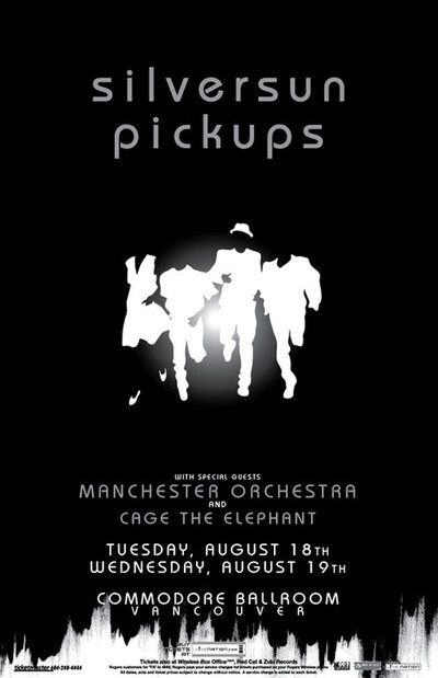 Silversun Pickups, Manchester Orchestra, Cage the Elephant @ The Commodore Ballroom Aug 19 2009 - May 21st @ The Commodore Ballroom