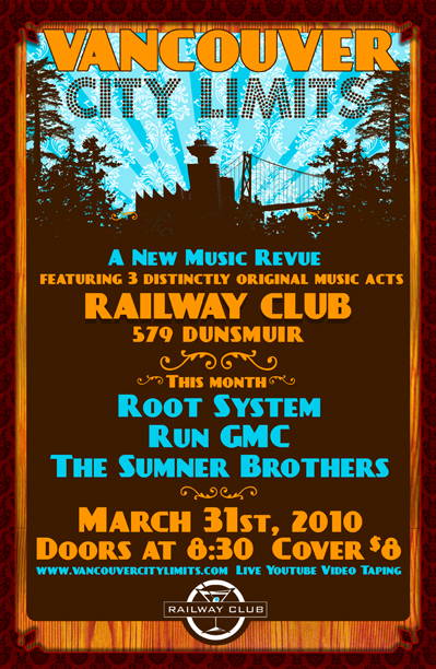 Best damn little Indie music showcase in town!: Root System, Run GMC, The Sumner Brothers @ Railway Club Mar 31 2010 - May 8th @ Railway Club