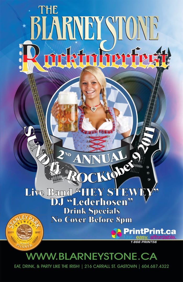 ROCKtoberfest! @ Blarney Stone Oct 9 2011 - Jun 4th @ Blarney Stone