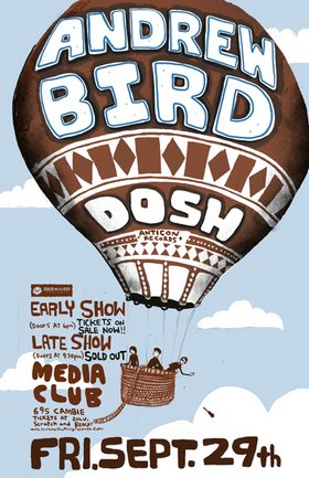 Andrew Bird, Dosh @ The Media Club Dec 31 1969 - May 13th @ The Media Club
