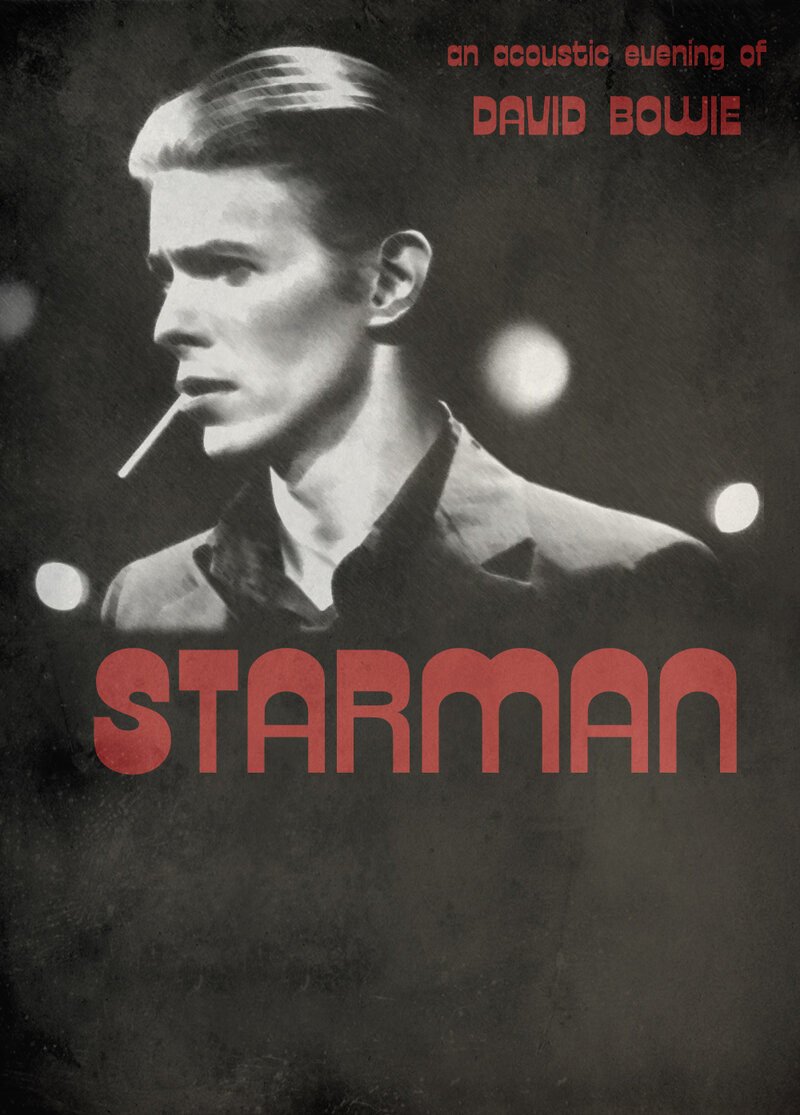 An Acoustic Evening of Bowie Songs: Starman @ St. James Community Hall Feb 5 2017 - Jun 15th @ St. James Community Hall