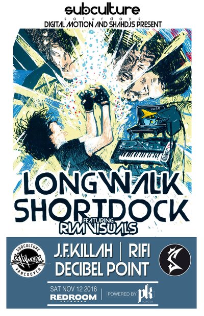 SUBculture Saturdays: Longwalkshortdock w/ Rim Visuals @ The Red Room - Nov 12, 2016