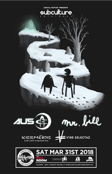 Au5 w/ Mr Bill & Kermode & Vibe Selektaz at SUBculture Saturdays @ The Red Room Mar 31 2018 - Jun 18th @ The Red Room