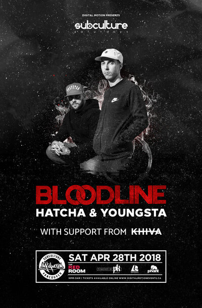 Hatcha & Youngsta present Bloodline @ The Red Room Apr 28 2018 - Jun 19th @ The Red Room