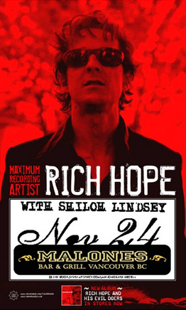 Rich Hope, Shiloh Lindsey @ Malones Bar & Grill Downtown Nov 24 2006 - Jun 7th @ Malones Bar & Grill Downtown