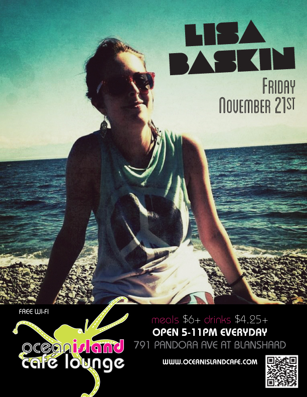 Lisa Baskin @ Ocean Island Lounge Nov 21 2014 - Jun 5th @ Ocean Island Lounge