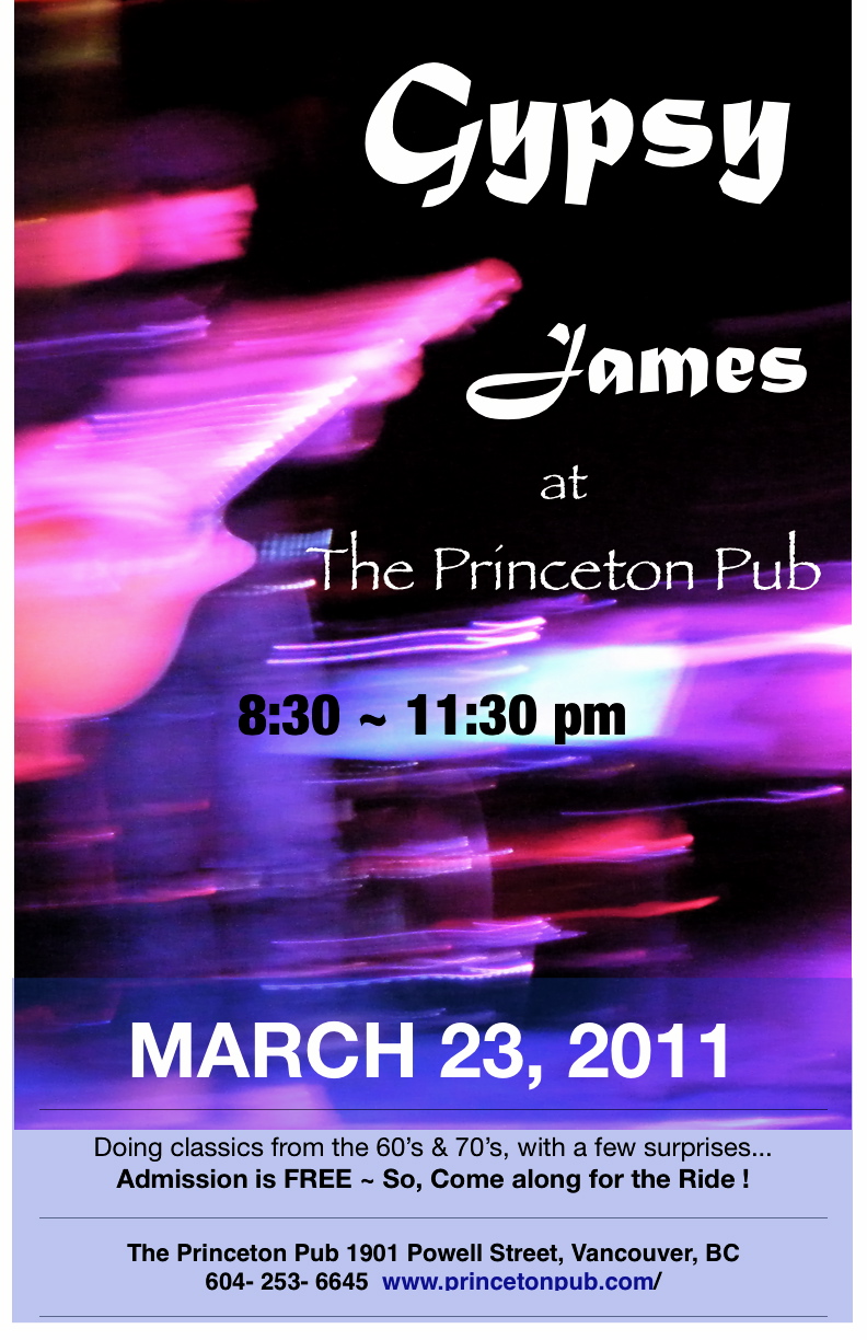 Gypsy James @ Princeton Pub - Mar 23, 2011