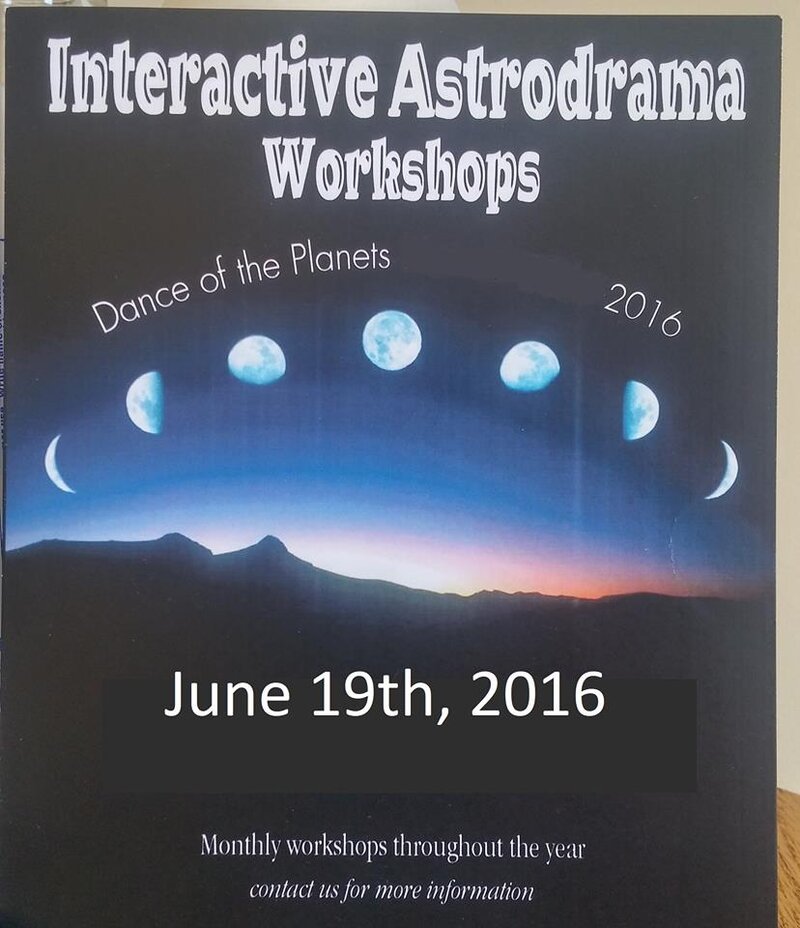 Interactive Astrodrama Workshop @ the ministry of casual living 1056A North Park Jun 26 2016 - Jul 14th @ the ministry of casual living 1056A North Park