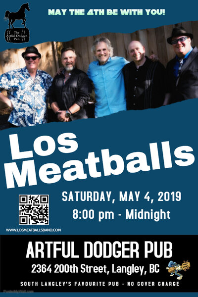 Los Meatballs @ The Artful Dodger Pub May 4 2019 - Apr 30th @ The Artful Dodger Pub